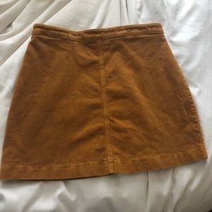 Forever 21 gold skirt